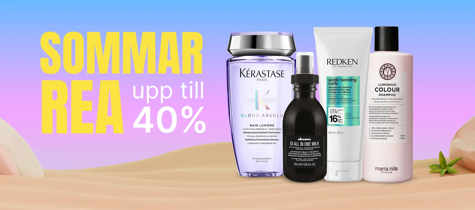 Sommarrea på hårvård och stylingprodukter